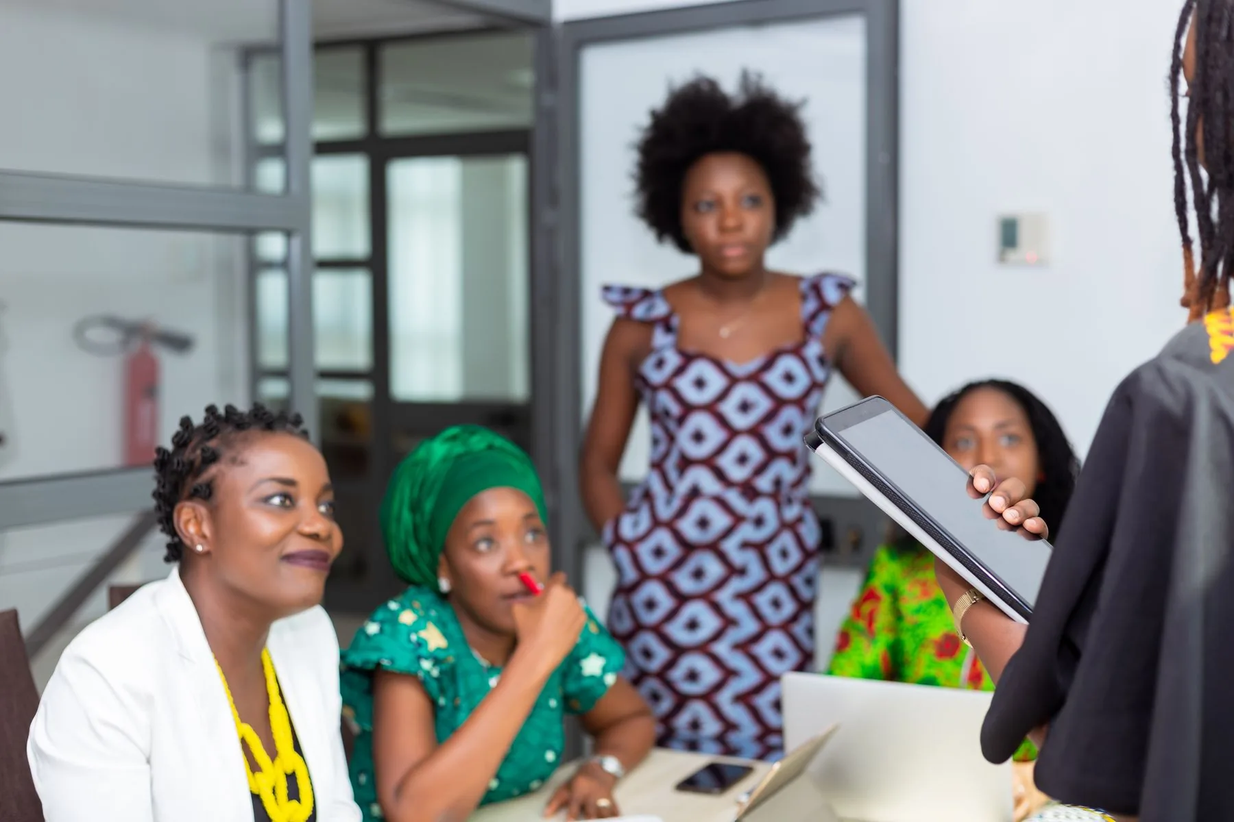 African professionals taking part in a collaborative strategy workshop
