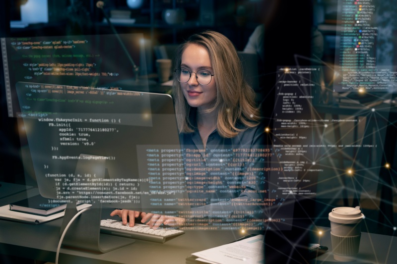 Custom Software Development Illustration